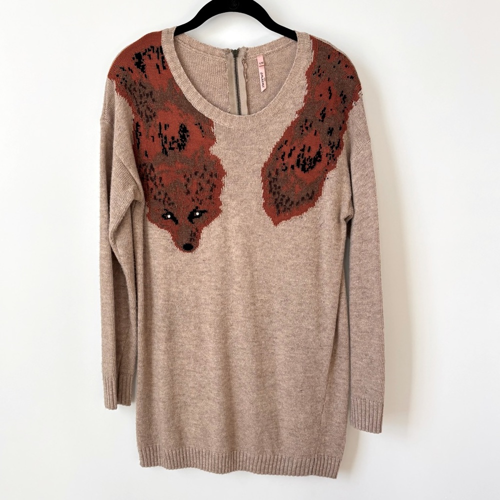Vintage Oversized Fox Sweater
